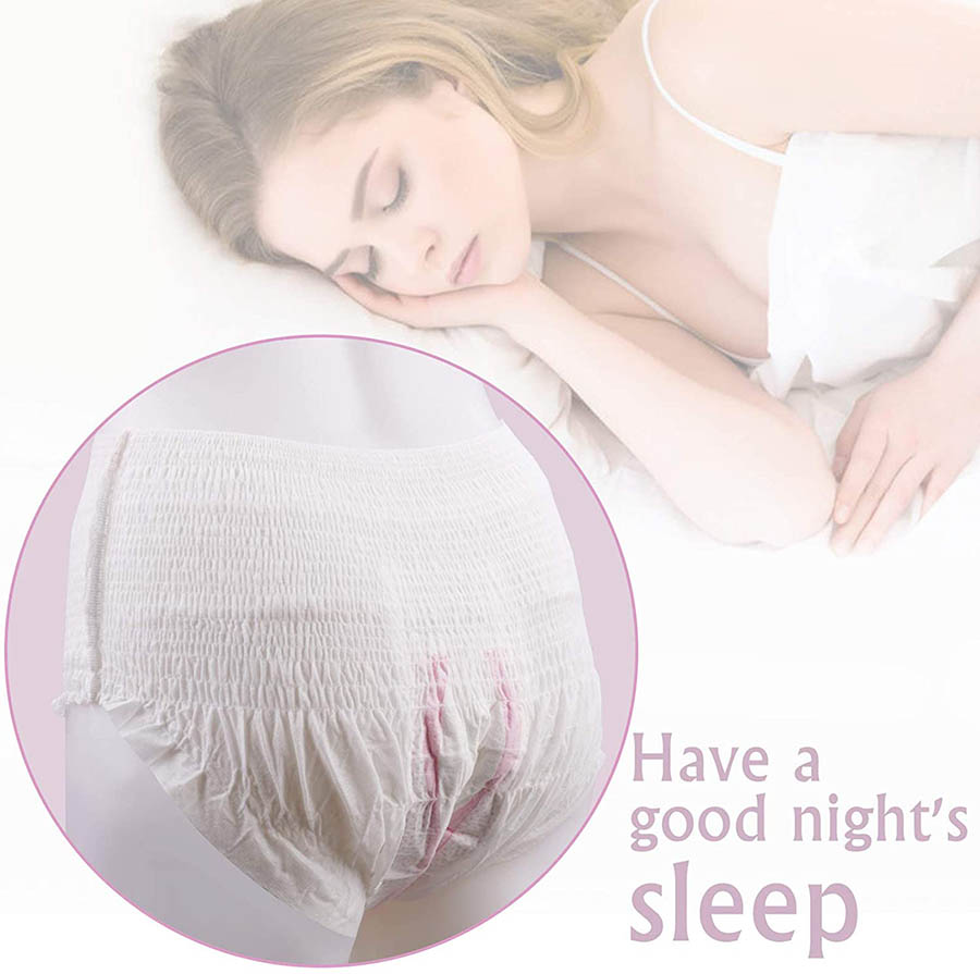 Female menstrual pull up diaper